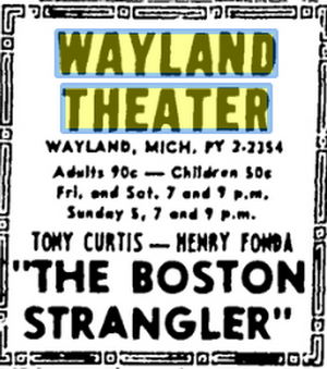 Wayland Theatre (Regent Theatre) - 1969 Ad (newer photo)